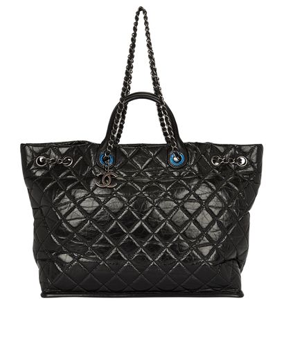 Quilted Leather Tote bag, front view